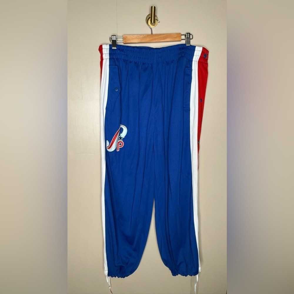 Vintage Southpole‎ Tearaway Track Pants Blue Red White Snap Breakaway XL